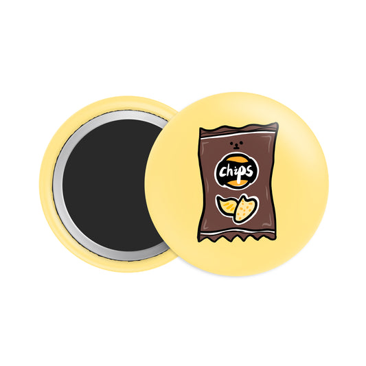 BBQ Chips Button Fridge  Magnet