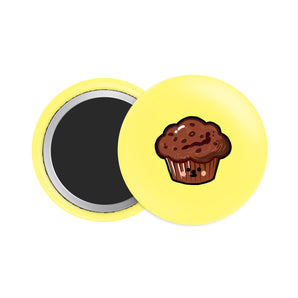 Chocolate Muffins Button Fridge Magnet - Theartzzy