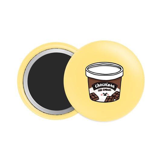 Chocolate Ice Cream Button Fridge  Magnet