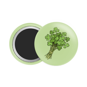 Cilantro Button Fridge Magnet - Theartzzy