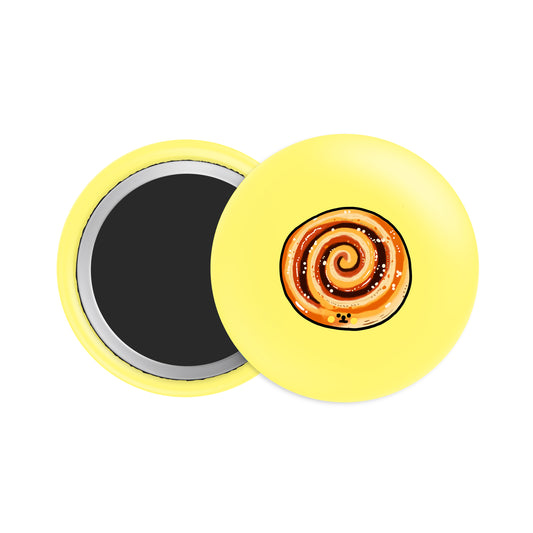 Cinnamon Roll Button Fridge  Magnet