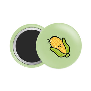 Corn Button Fridge Magnet - Theartzzy