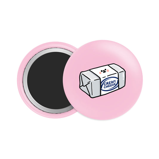 Cream Cheese Button Fridge Magnet
