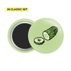 Cucumber Button Fridge Magnet - Theartzzy
