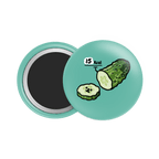 Cucumber Button Fridge Magnet - Theartzzy