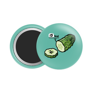 Cucumber Button Fridge Magnet - Theartzzy