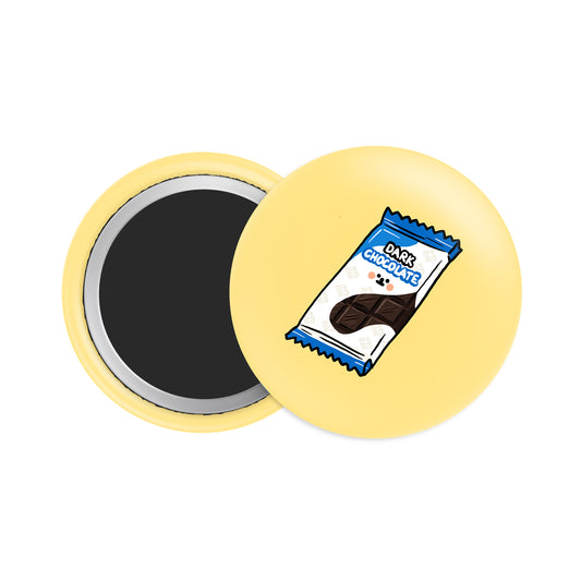 Dark Chocolate Button Fridge  Magnet