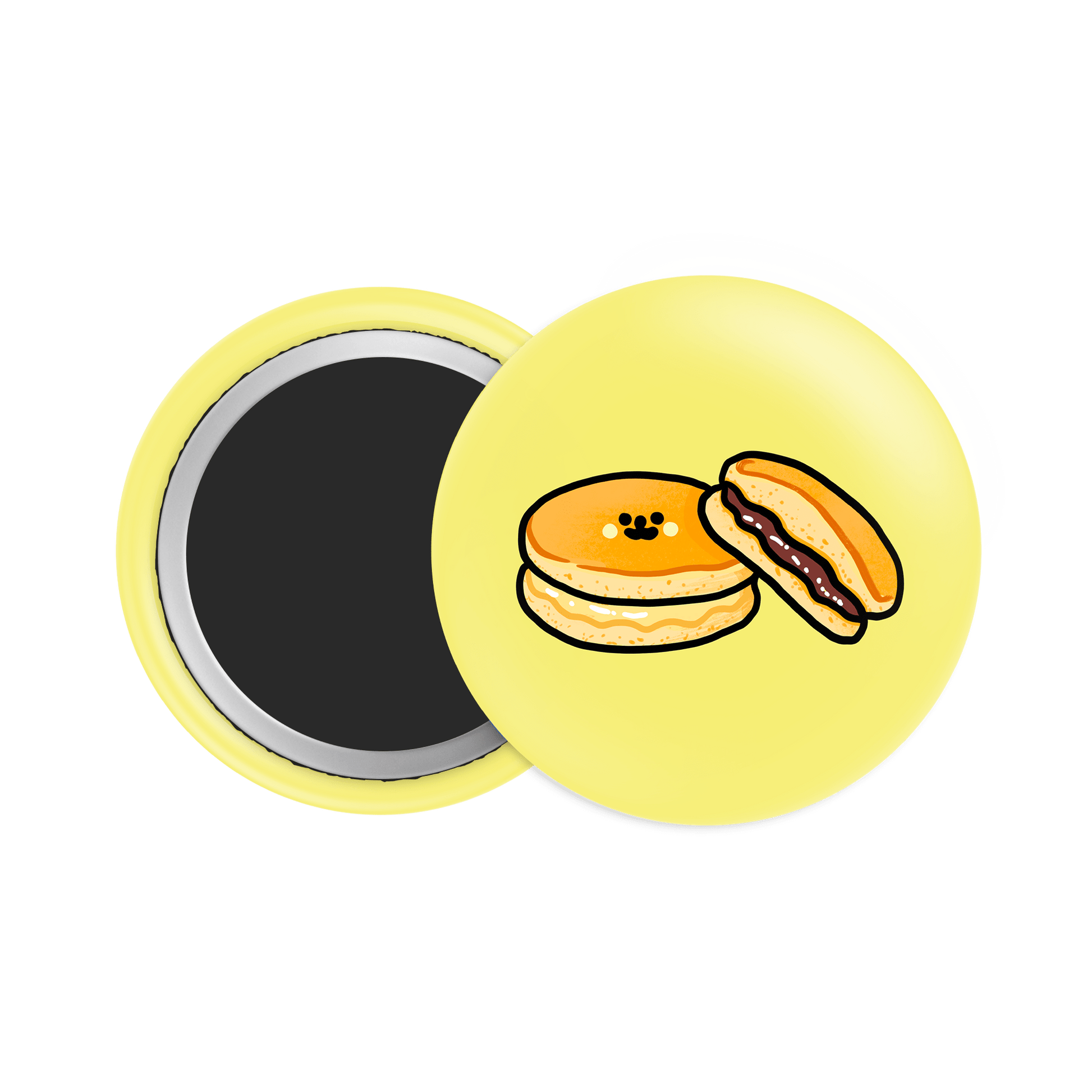 Dorayaki Button Fridge Magnet - Theartzzy