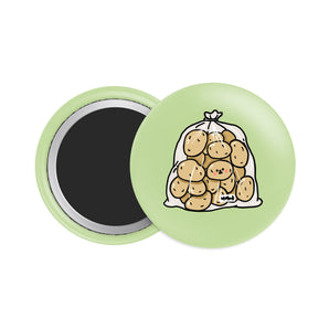 Fingerling Potatoes Button Fridge Magnet - Theartzzy