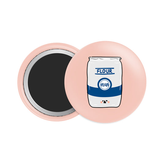 Flour Button Fridge Magnet