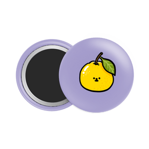 Grapefruit Button Fridge Magnet - Theartzzy
