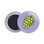 Green Grapes Button Fridge Magnet - Theartzzy
