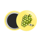 Green Grapes Button Fridge Magnet - Theartzzy