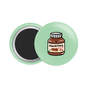 Hazelnut Spread with Cocoa Button Fridge Magnet - Theartzzy