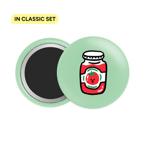 Ketchup Button Fridge Magnet - Theartzzy