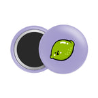 Lime Button Fridge Magnet - Theartzzy