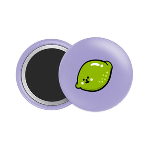 Lime Button Fridge Magnet - Theartzzy