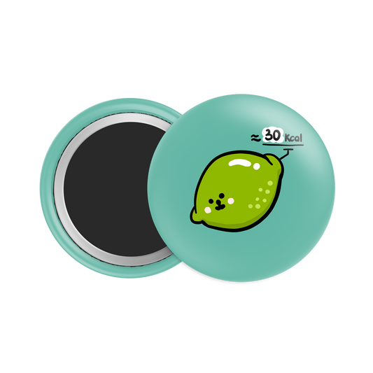 Lime Button Fridge  Magnet