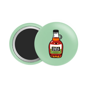 Maple Syrup Button Fridge Magnet - Theartzzy