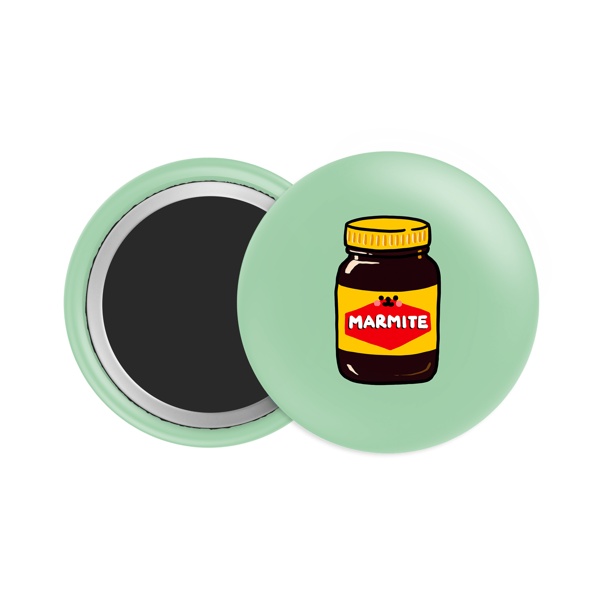 Marmite Button Fridge Magnet - Theartzzy