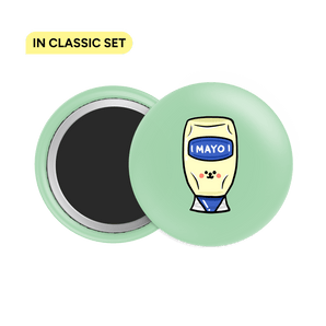 Mayonnaise Button Fridge Magnet - Theartzzy