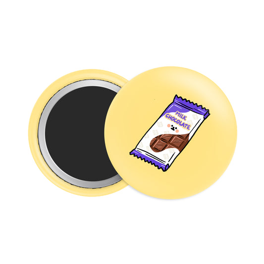 Milk Chocolate Button Fridge  Magnet