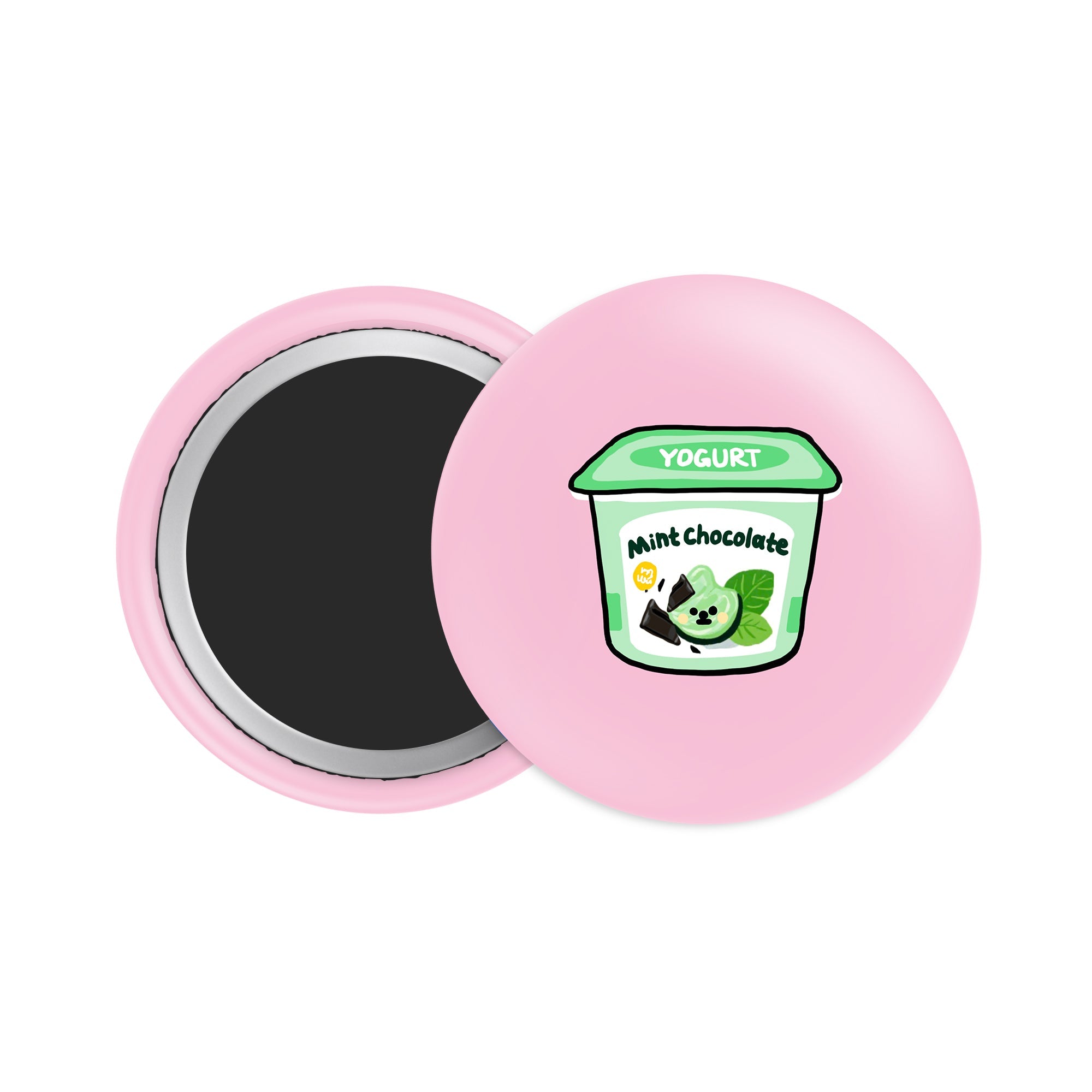 Mint Chocolate Yogurt Button Fridge Magnet - Theartzzy