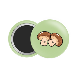Mushroom Button Fridge Magnet - Theartzzy