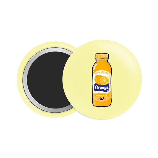 Orange Juice Button Fridge  Magnet