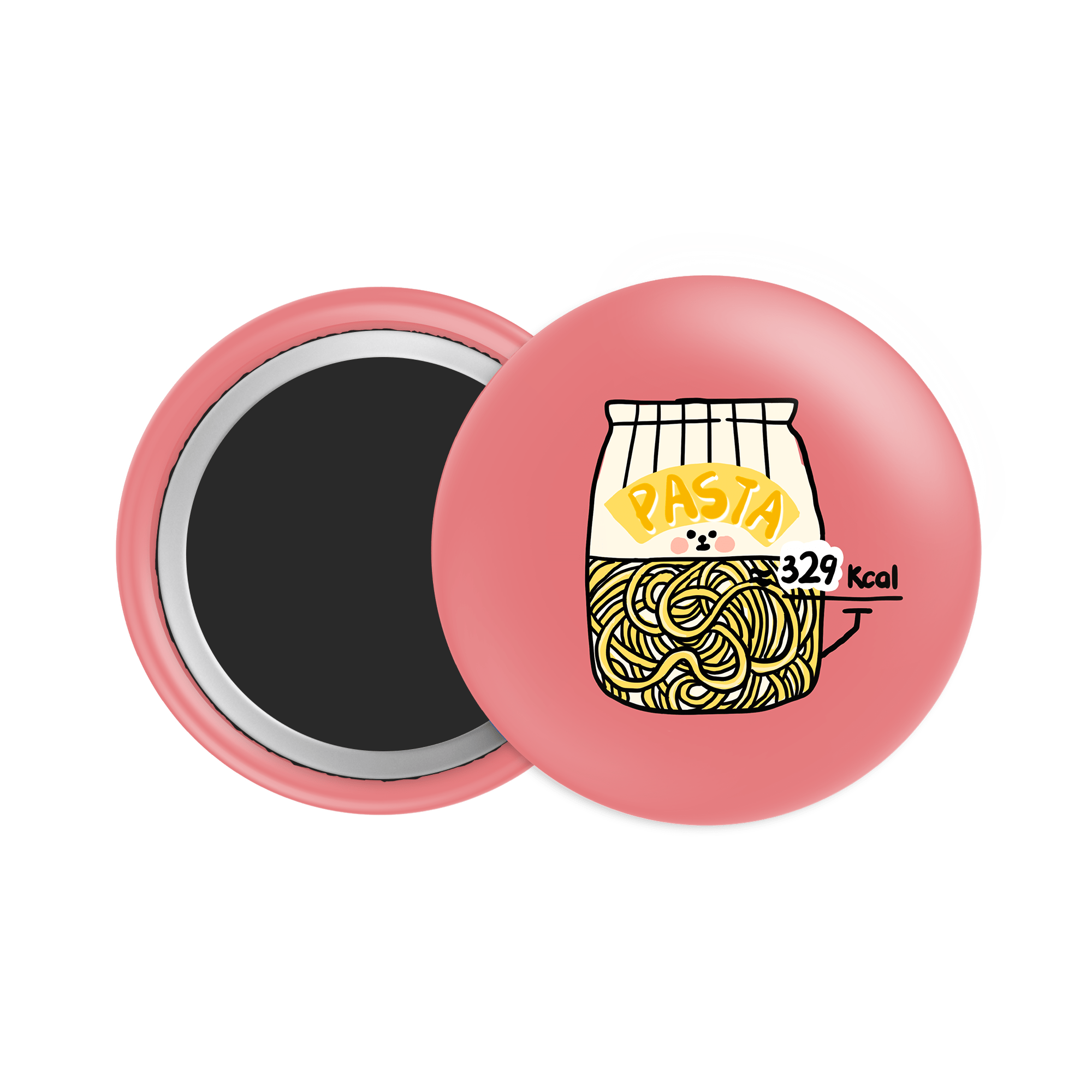 Pasta Button Fridge Magnet - Theartzzy