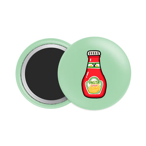 Pasta Sauce Button Fridge Magnet - Theartzzy