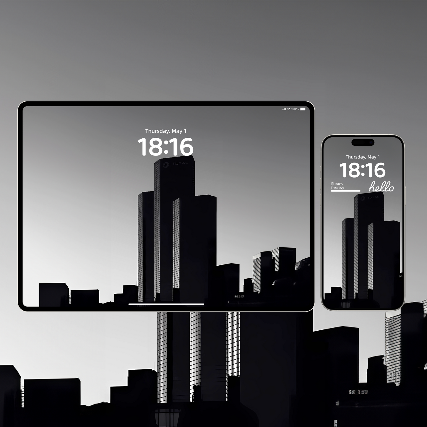 019-High-rise building-dark atmosphere wallpaper