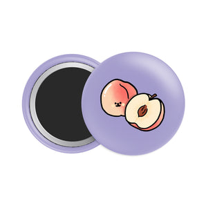 Peach Button Fridge Magnet - Theartzzy