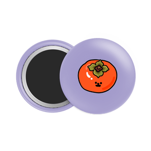 Persimmon Button Fridge Magnet - Theartzzy