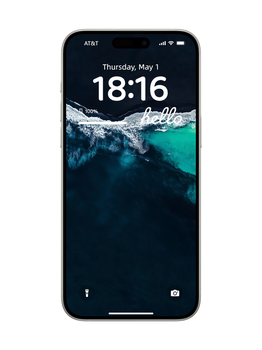 Ocean Serenity: Calming Deep Sea Wave Wallpaper for iPhone & Android (4K Ultra HD)