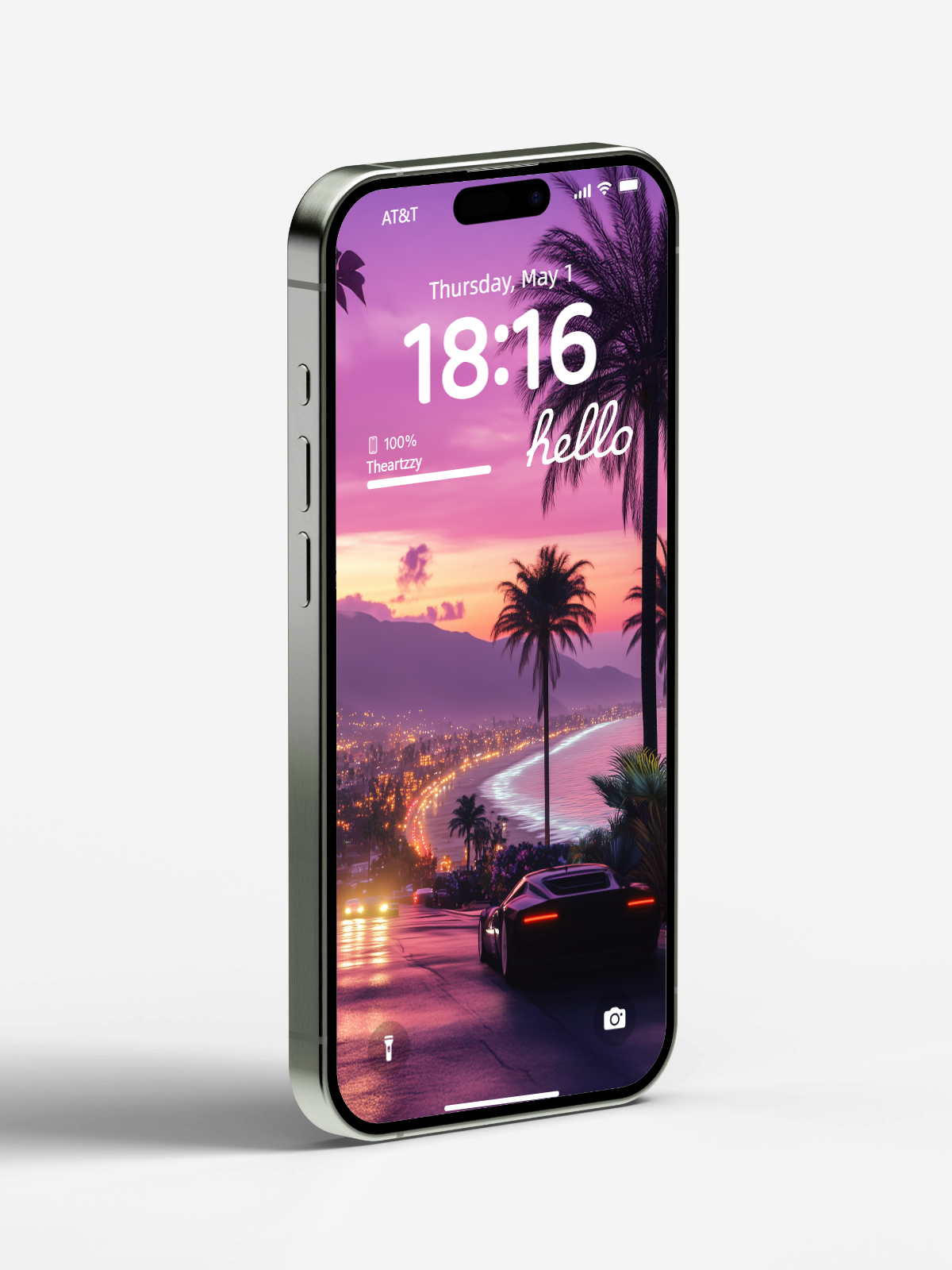 Tropical Sunset Drive: 4K Ultra HD Beach Road Wallpaper for iPhone & Android