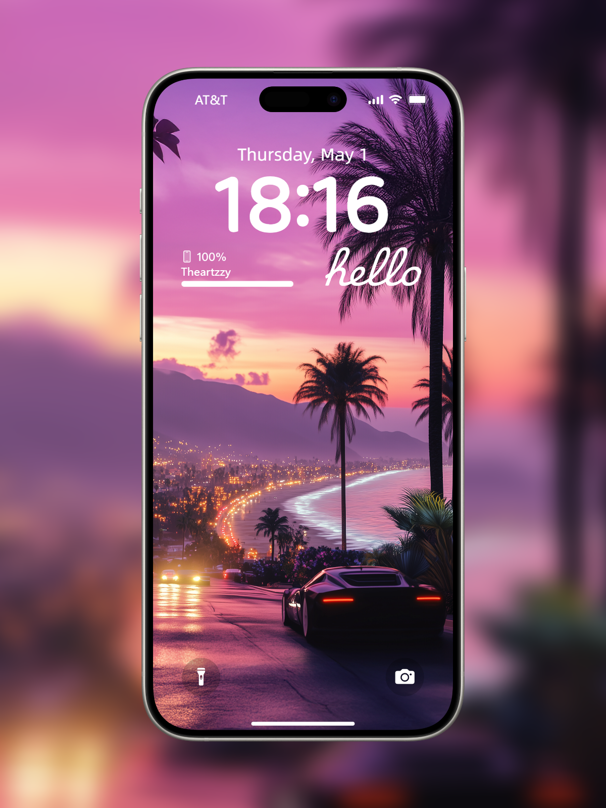 Tropical Sunset Drive: 4K Ultra HD Beach Road Wallpaper for iPhone & Android