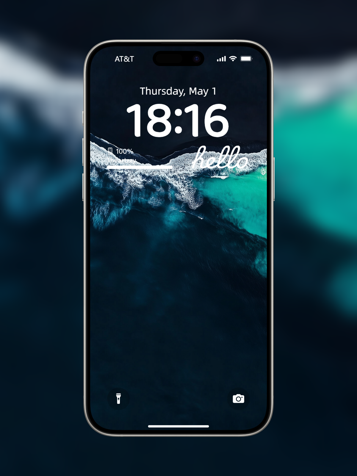 Ocean Serenity: Calming Deep Sea Wave Wallpaper for iPhone & Android (4K Ultra HD)