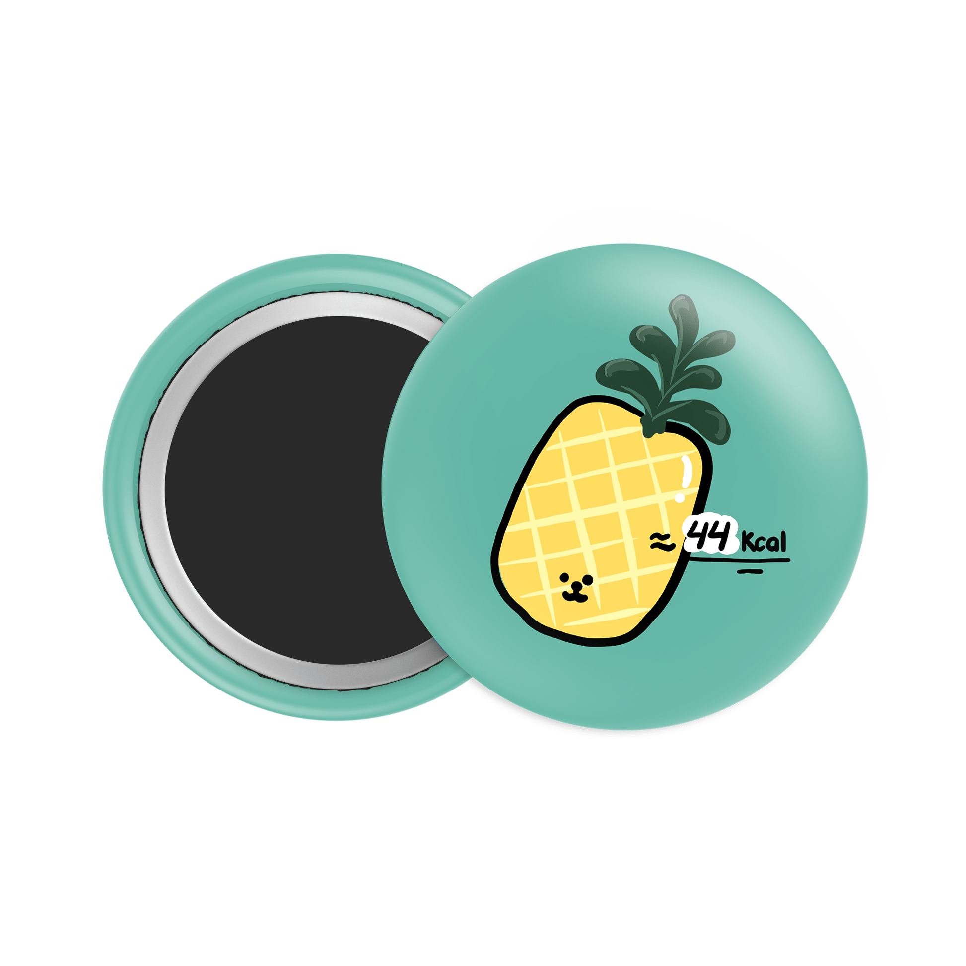 Pineapple Button Fridge Magnet - Theartzzy