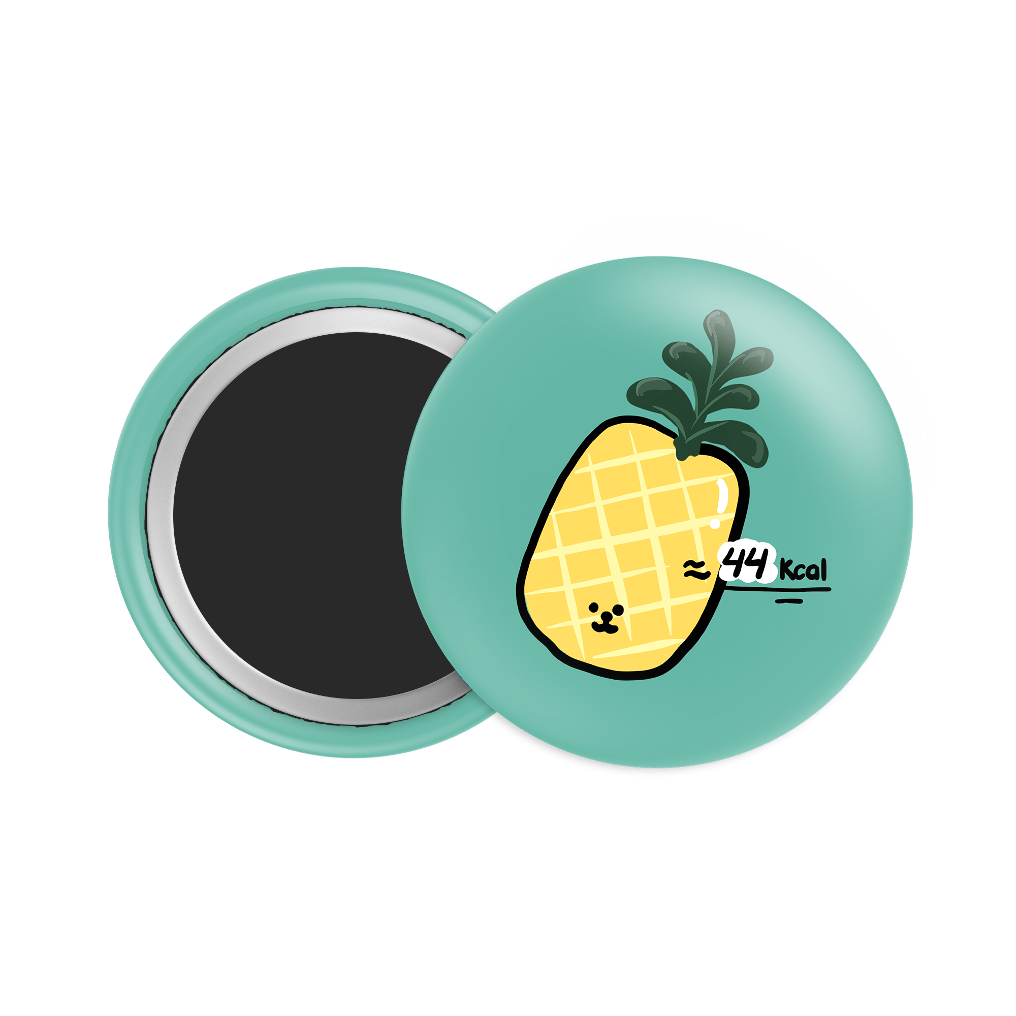 Pineapple Button Fridge Magnet - Theartzzy