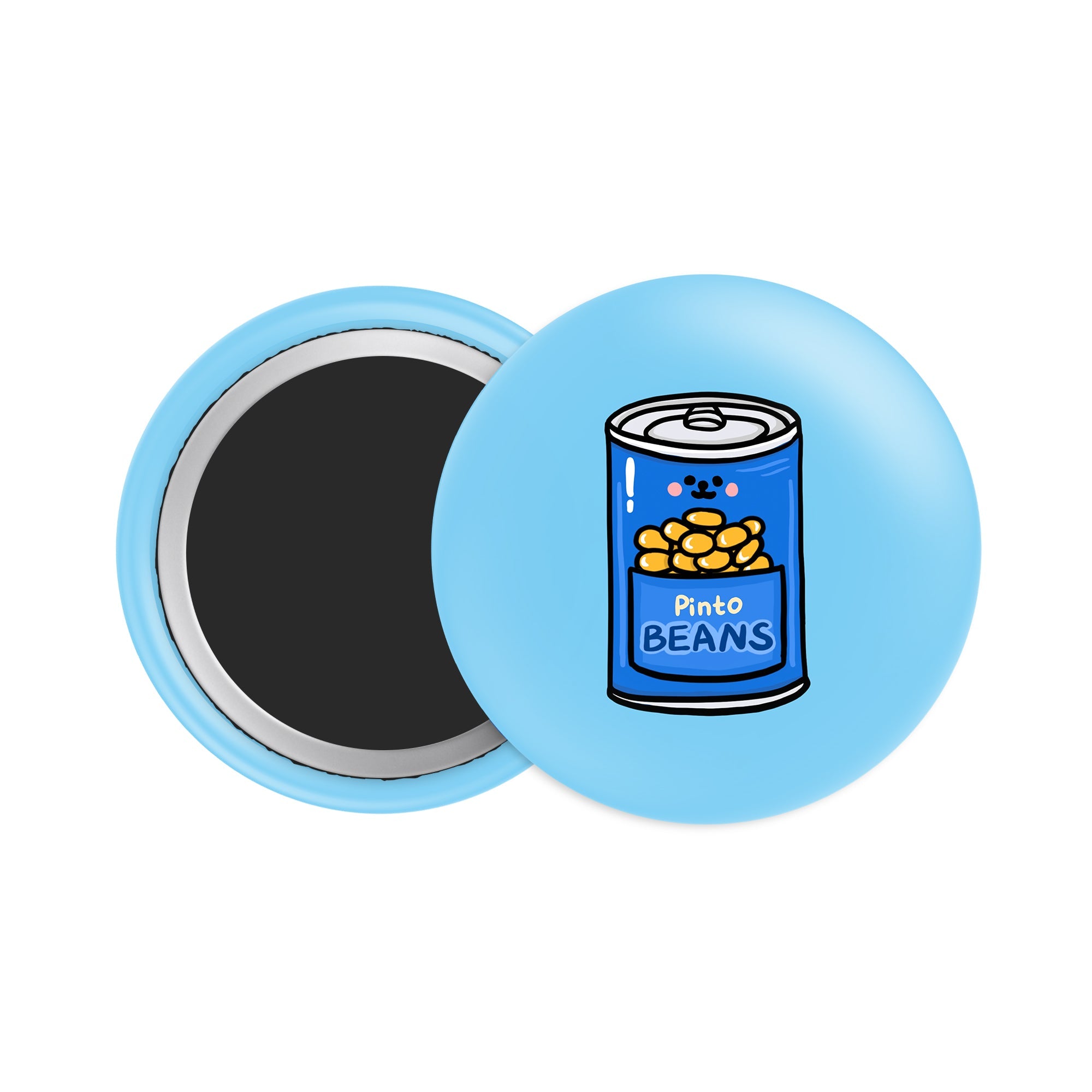 Pinto Beans Button Fridge Magnet - Theartzzy