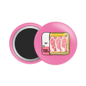 Pork Chops Button Fridge Magnet - Theartzzy