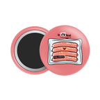 Pork Sausage Button Fridge Magnet - Theartzzy