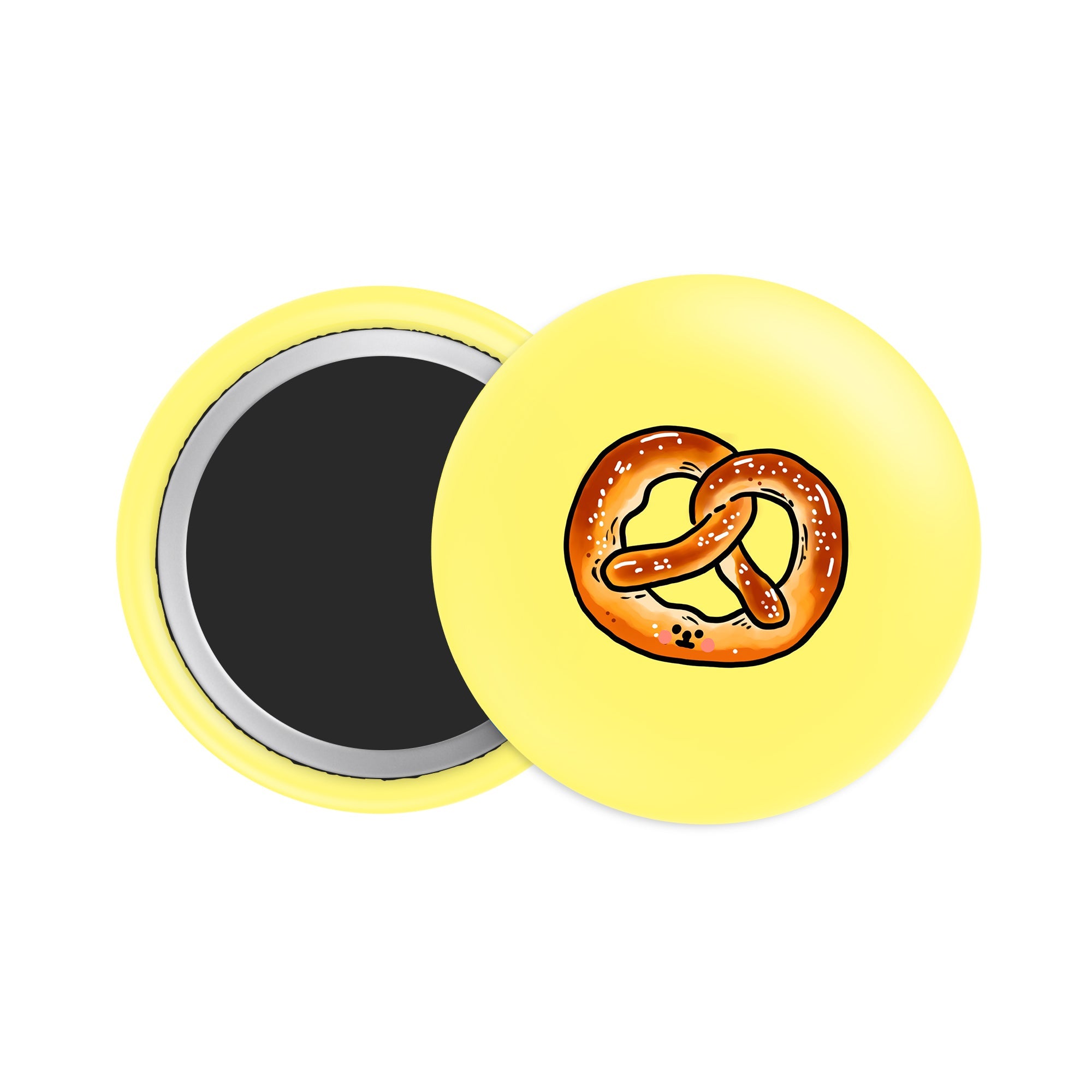 Pretzel Button Fridge Magnet - Theartzzy