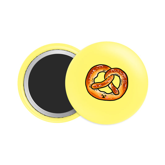 Pretzel Button Fridge  Magnet