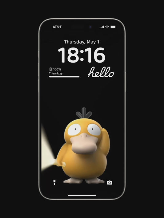 Psyduck Spotlight: Vibrant Pokémon LiveWallpapers for iOS & Android