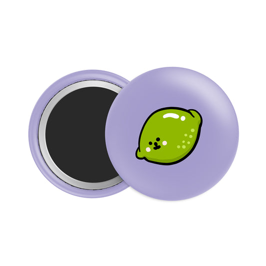 Lime Button Fridge  Magnet