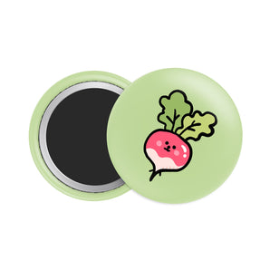 Radish Button Fridge Magnet - Theartzzy