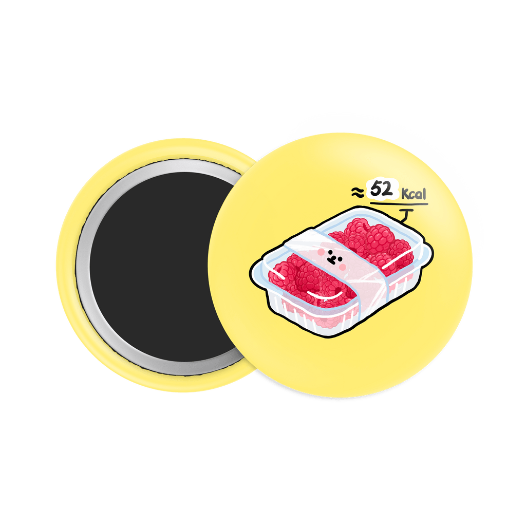 Raspberry Button EatVue Magnet - Theartzzy