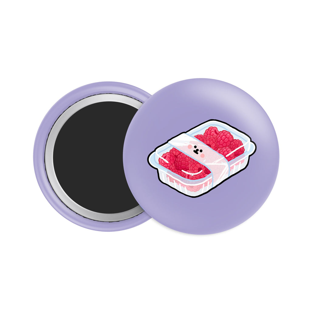 Raspberry Button EatVue Magnet - Theartzzy